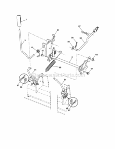 Page H Diagram and Parts List for 917288211  Craftsman Lawn Tractor