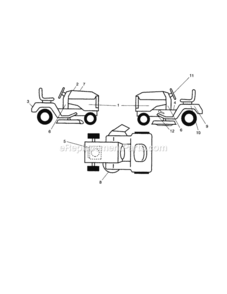 Page I Diagram and Parts List for 917288211  Craftsman Lawn Tractor