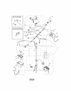 Page A Diagram and Parts List for 917288230  Craftsman Lawn Tractor