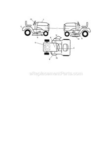 Page I Diagram and Parts List for 917288230  Craftsman Lawn Tractor