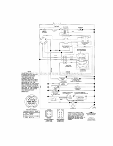 Page K Diagram and Parts List for 917288250  Craftsman Lawn Tractor