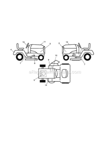 Page G Diagram and Parts List for 917288250  Craftsman Lawn Tractor