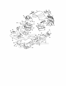 Page B Diagram and Parts List for 917288251  Craftsman Lawn Tractor