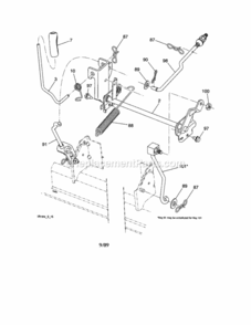 Page I Diagram and Parts List for 917288251  Craftsman Lawn Tractor