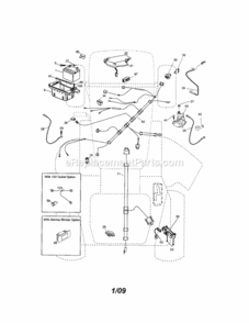 Page A Diagram and Parts List for 917288252  Craftsman Lawn Tractor