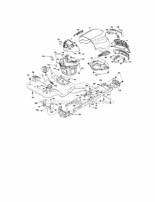 Page B Diagram and Parts List for 917288252  Craftsman Lawn Tractor