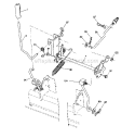 Part Location Diagram of 407003 Craftsman Lawn Tractor Deck Lift Rod
