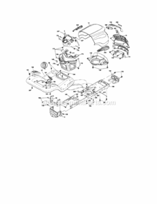 Page B Diagram and Parts List for 917288270  Craftsman Lawn Tractor