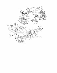 Page B Diagram and Parts List for 917288320  Craftsman Lawn Tractor
