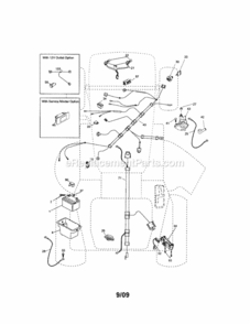 Page A Diagram and Parts List for 917288330  Craftsman Lawn Tractor