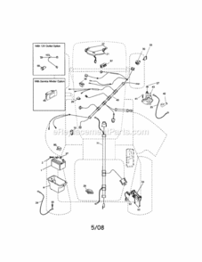 Page A Diagram and Parts List for 917288331  Craftsman Lawn Tractor