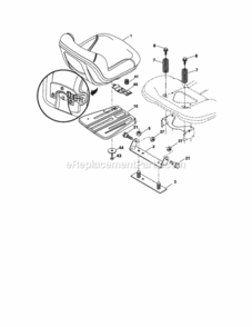 Page E Diagram and Parts List for 917288331  Craftsman Lawn Tractor