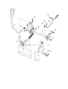 Page H Diagram and Parts List for 917288331  Craftsman Lawn Tractor
