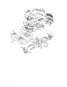 Page B Diagram and Parts List for 917288340  Craftsman Lawn Tractor