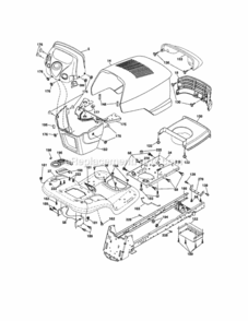 Page B Diagram and Parts List for 917288450  Craftsman Lawn Tractor