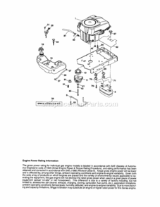 Page D Diagram and Parts List for 917288450  Craftsman Lawn Tractor