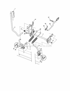 Page H Diagram and Parts List for 917288450  Craftsman Lawn Tractor