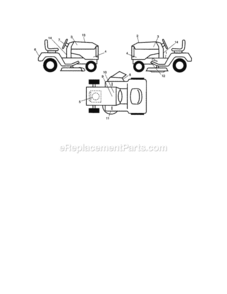 Page I Diagram and Parts List for 917288450  Craftsman Lawn Tractor