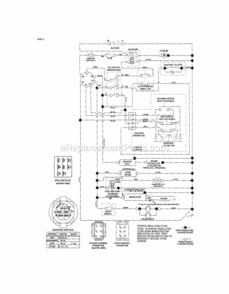 Page K Diagram and Parts List for 917288451  Craftsman Lawn Tractor