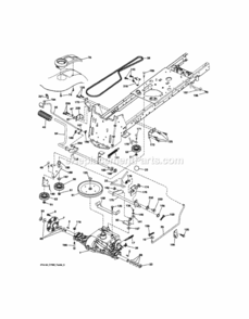Page C Diagram and Parts List for 917288451  Craftsman Lawn Tractor