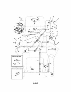 Page A Diagram and Parts List for 917288460  Craftsman Lawn Tractor