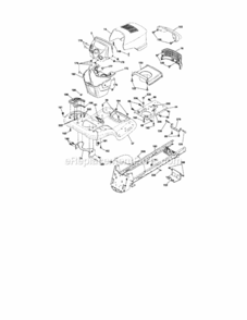 Page B Diagram and Parts List for 917288460  Craftsman Lawn Tractor