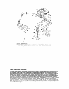 Page E Diagram and Parts List for 917288460  Craftsman Lawn Tractor