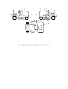 Page F Diagram and Parts List for 917288460  Craftsman Lawn Tractor