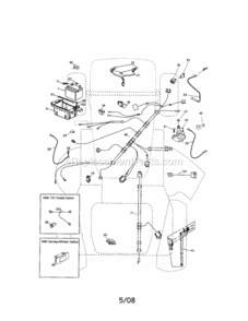 Page A Diagram and Parts List for 917288461  Craftsman Lawn Tractor