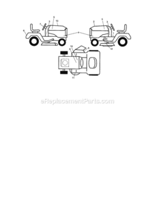 Page F Diagram and Parts List for 917288461  Craftsman Lawn Tractor