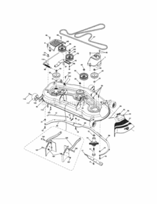 Page H Diagram and Parts List for 917288461  Craftsman Lawn Tractor