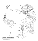 Engine Diagram and Parts List for 917288480  Craftsman Lawn Tractor