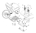 Seat Diagram and Parts List for 917288480  Craftsman Lawn Tractor