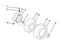 Wheels  Tires Diagram and Parts List for 917288480  Craftsman Lawn Tractor