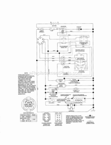 Page K Diagram and Parts List for 917288510  Craftsman Lawn Tractor