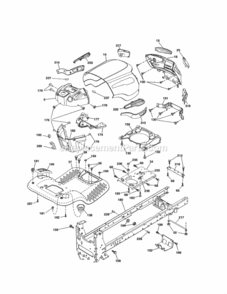 Page B Diagram and Parts List for 917288510  Craftsman Lawn Tractor