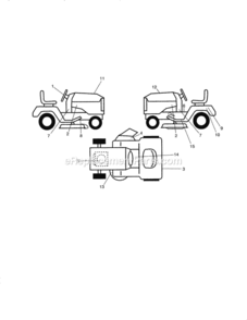 Page I Diagram and Parts List for 917288510  Craftsman Lawn Tractor