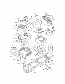 Page B Diagram and Parts List for 917288512  Craftsman Lawn Tractor