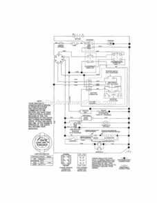Schematic_Diagram Diagram and Parts List for 917288513  Craftsman Lawn Tractor