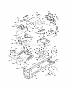 Page B Diagram and Parts List for 917288514  Craftsman Lawn Tractor