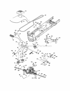 Page C Diagram and Parts List for 917288514  Craftsman Lawn Tractor