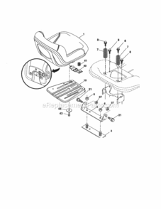 Page F Diagram and Parts List for 917288514  Craftsman Lawn Tractor