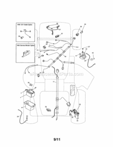 Page A Diagram and Parts List for 917288515  Craftsman Lawn Tractor