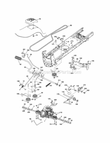 Page C Diagram and Parts List for 917288515  Craftsman Lawn Tractor