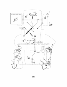 Page A Diagram and Parts List for 917288516  Craftsman Lawn Tractor