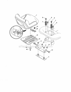 Page F Diagram and Parts List for 917288516  Craftsman Lawn Tractor