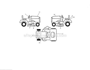 Page I Diagram and Parts List for 917288516  Craftsman Lawn Tractor