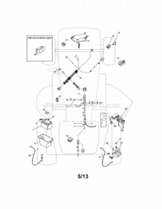 Part Location Diagram of 581023101 Husqvarna Wire Harness