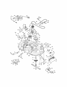Mower_Deck Diagram and Parts List for 917288517  Craftsman Lawn Tractor