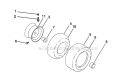Wheels And Tires Diagram and Parts List for 917288522  Craftsman Lawn Tractor